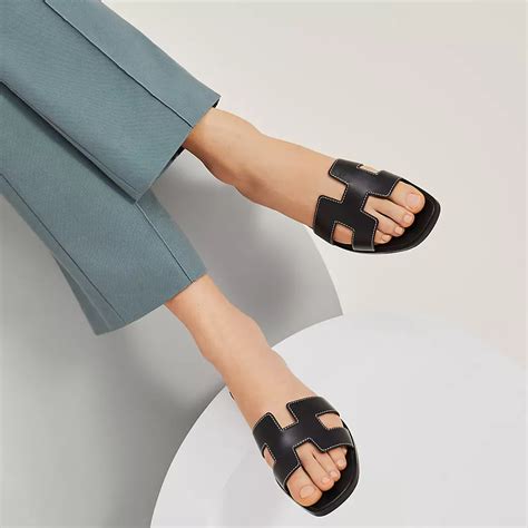 hermes oran sandals canvas|hermes oran sandal price.